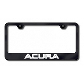 Automotive Gold License Plate Frame - Black Stainless Steel - LFACUCB
