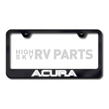 Automotive Gold License Plate Frame - Black Stainless Steel - LFACUCB