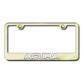 Automotive Gold License Plate Frame - Gold Stainless Steel - LFACUCG