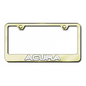 Automotive Gold License Plate Frame - Gold Stainless Steel - LFACUCG