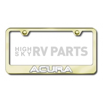 Automotive Gold License Plate Frame - Gold Stainless Steel - LFACUCG