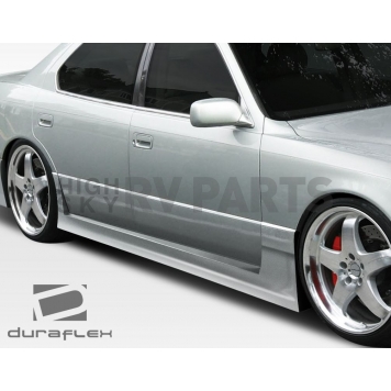 Extreme Dimensions Side Skirt - Primered Fiberglass Reinforced Plastic Black Set of 2 - 106566-1
