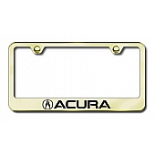 Automotive Gold License Plate Frame - Gold Stainless Steel - LFACUEG