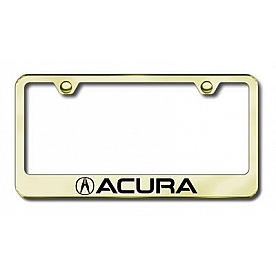 Automotive Gold License Plate Frame - Gold Stainless Steel - LFACUEG
