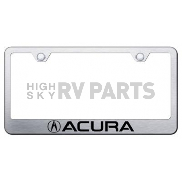 Automotive Gold License Plate Frame - Silver Stainless Steel - LFACUES