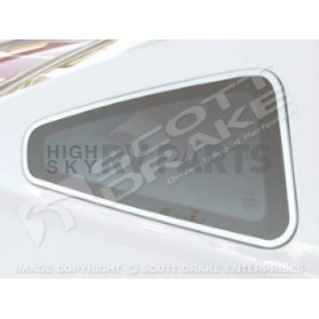 Drake Automotive Window Trim - Satin Aluminum Silver - Z63297967S