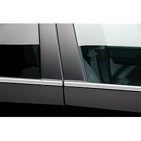 Putco Window Trim - Chrome Plated ABS Plastic Silver - 401704