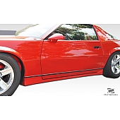 Extreme Dimensions Side Skirt - Primered Fiberglass Reinforced Plastic Black Set of 2 - 106449