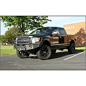 Fab Fours Bumper Premium 1-Piece Design Steel Black - FF09H19501