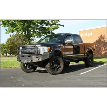 Fab Fours Bumper Premium 1-Piece Design Steel Black - FF09H19501