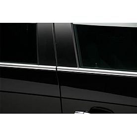 Putco Window Trim - Chrome Plated ABS Plastic Silver - 401715