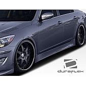 Extreme Dimensions Side Skirt - Primered Fiberglass Reinforced Plastic Black Set of 2 - 106370