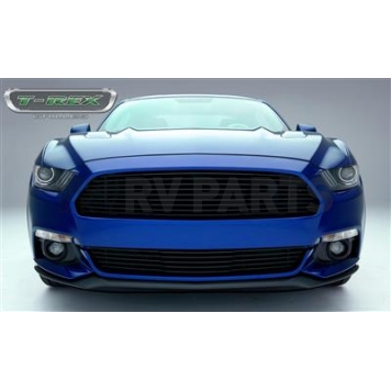 T-Rex Truck Products Grille Insert - Horizontal Bar Hexagonal Black Powder Coated Aluminum - 6215301