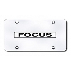 Automotive Gold License Plate - Focus Stainless Steel - FOCNCC