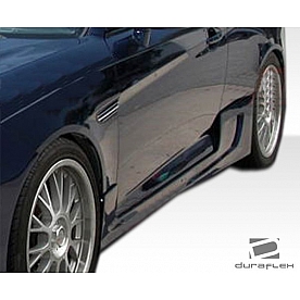 Extreme Dimensions Side Skirt - Primered Fiberglass Reinforced Plastic Black Set of 2 - 106002