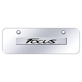 Automotive Gold License Plate - Focus Stainless Steel - FOCNCCM