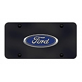 Automotive Gold License Plate - Ford Logo Stainless Steel - FORCB