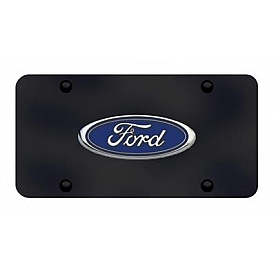Automotive Gold License Plate - Ford Logo Stainless Steel - FORCB
