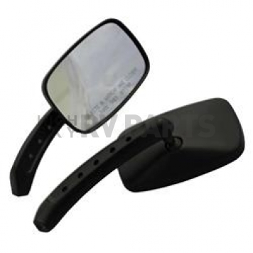 CIPA USA Exterior Mirror Rectangular  Black Set Of 2 - 01945