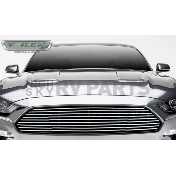 T-Rex Truck Products Grille Insert - Horizontal Rectangular Powder Coated Black Aluminum - 6215500
