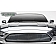 T-Rex Truck Products Grille Insert - Horizontal Rectangular Powder Coated Black Aluminum - 6215500