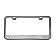 American Car Craft License Plate Frame - Corvette Lettering Stainless Steel - 052033GRN