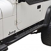 Paramount Automotive Rocker Panel Guard - Black Powder Coated Steel Set Of 2 - 510105
