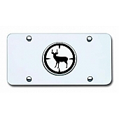 Automotive Gold License Plate - Deer Hunter Stainless Steel - DHUNTCC