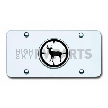 Automotive Gold License Plate - Deer Hunter Stainless Steel - DHUNTCC