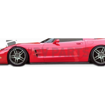 Extreme Dimensions Side Skirt - Primered Fiberglass Reinforced Plastic Black Set of 2 - 105696-1