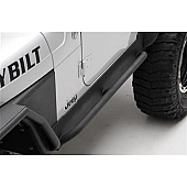 Smittybilt Rocker Panel Guard - Round Tube Steel Black Textured Powder Coated - 76871