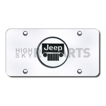 Automotive Gold License Plate - Jeep Logo Stainless Steel - JEEGC