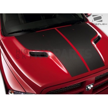 Extreme Dimensions Hood - Primered Fiberglass Black - 107103-1