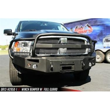Fab Fours Bumper Premium 1-Piece Design Steel Black - DR13H29501