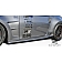 Extreme Dimensions Side Skirt - Primered Fiberglass Reinforced Plastic Black Set of 2 - 105905