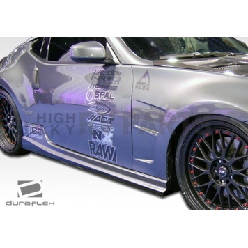 Extreme Dimensions Side Skirt - Primered Fiberglass Reinforced Plastic Black Set of 2 - 105905-4