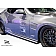 Extreme Dimensions Side Skirt - Primered Fiberglass Reinforced Plastic Black Set of 2 - 105905