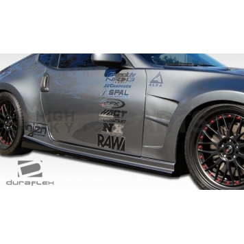 Extreme Dimensions Side Skirt - Primered Fiberglass Reinforced Plastic Black Set of 2 - 105905-7