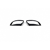 Putco Exterior Mirror Cover Driver And Passenger Side Silver ABS Plastic Set Of 2 - 403325