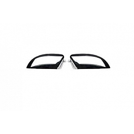 Putco Exterior Mirror Cover Driver And Passenger Side Silver ABS Plastic Set Of 2 - 403325