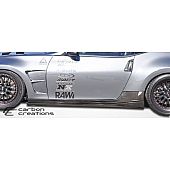 Extreme Dimensions Side Skirt - Gloss Carbon Fiber Black Set of 2 - 105906