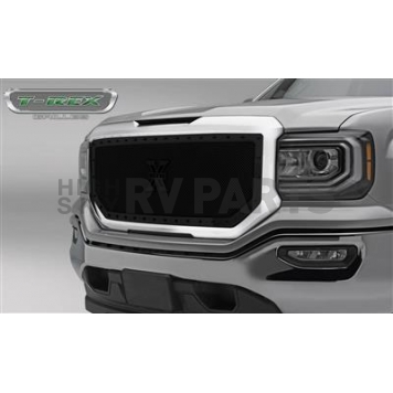 T-Rex Truck Products Grille Insert - Mesh Rectangular Black Powder Coated Steel - 6712131BR