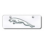 Automotive Gold License Plate - Jaguar Logo Stainless Steel - JAGCCM