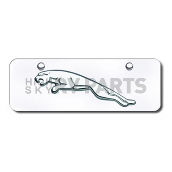 Automotive Gold License Plate - Jaguar Logo Stainless Steel - JAGCCM