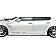 Extreme Dimensions Side Skirt - Primered Fiberglass Reinforced Plastic Black Set of 2 - 105672