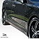 Extreme Dimensions Side Skirt - Primered Fiberglass Reinforced Plastic Black Set of 2 - 105672