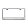 American Car Craft License Plate Frame - Corvette Lettering Stainless Steel - 052033WHT