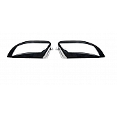 Putco Exterior Mirror Cover Driver And Passenger Side Silver ABS Plastic Set Of 2 - 401116
