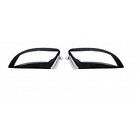 Putco Exterior Mirror Cover Driver And Passenger Side Silver ABS Plastic Set Of 2 - 401116