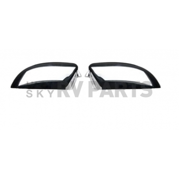Putco Exterior Mirror Cover Driver And Passenger Side Silver ABS Plastic Set Of 2 - 401116